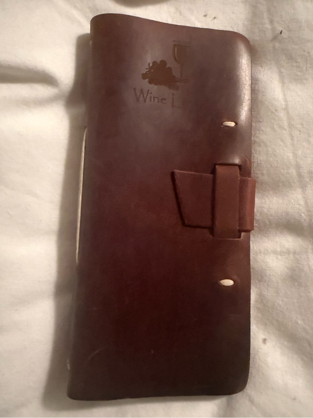 Rustico Leather Wine Log Journal